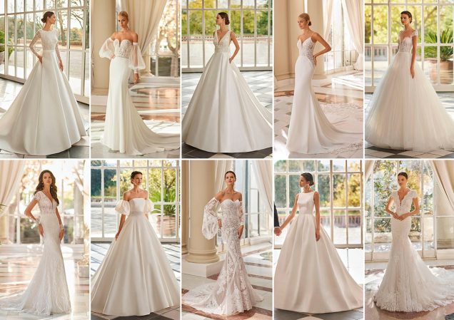 Abiti da sposa Aire Barcelona 2023 sensualità e linee minimal