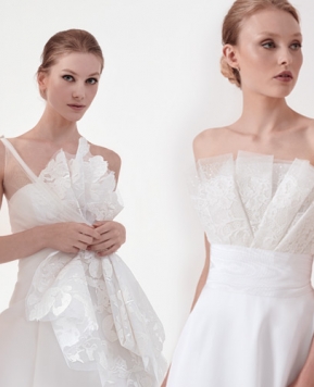 Abiti da sposa Giuseppe Papini 2019, romantica femminilità