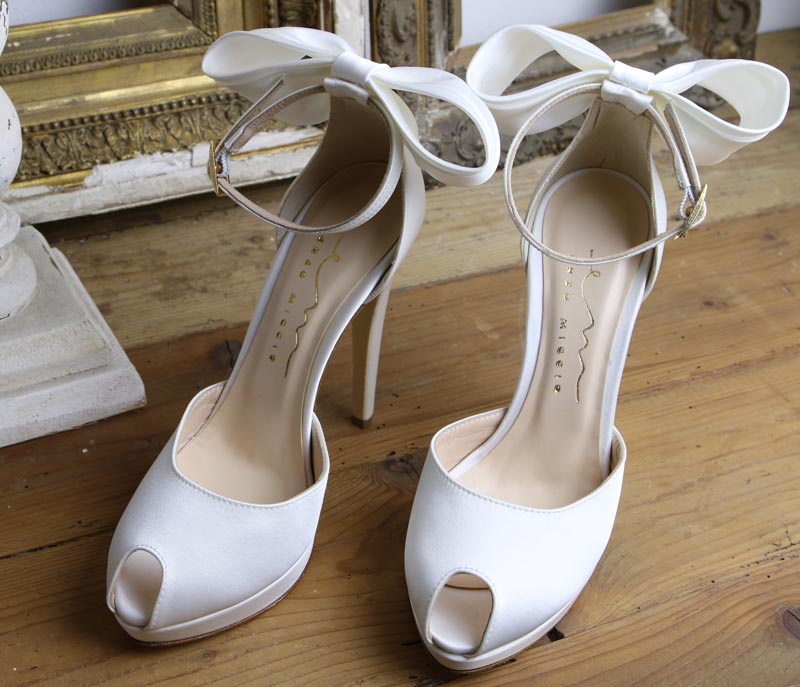 scarpe da sposa con plateau comode