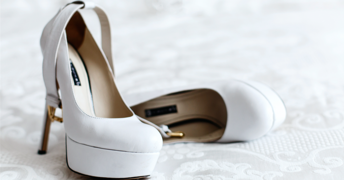 scarpe da sposa con plateau