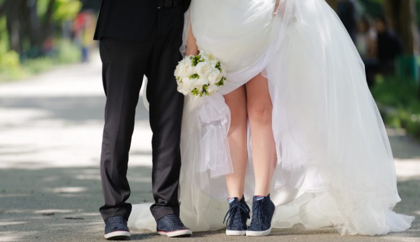 scarpe sportive per matrimonio