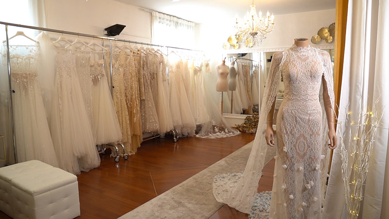 Una foto dell'atelier Sofia Provera Sposa