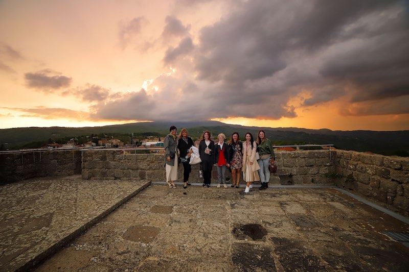 In questa foto la cima della Rocca Aldobrandesca