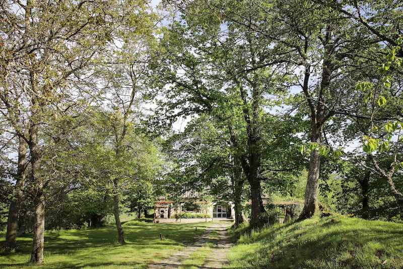 In questa foto il parco del Relais San Lorenzo ad Abbadia San Salvatore