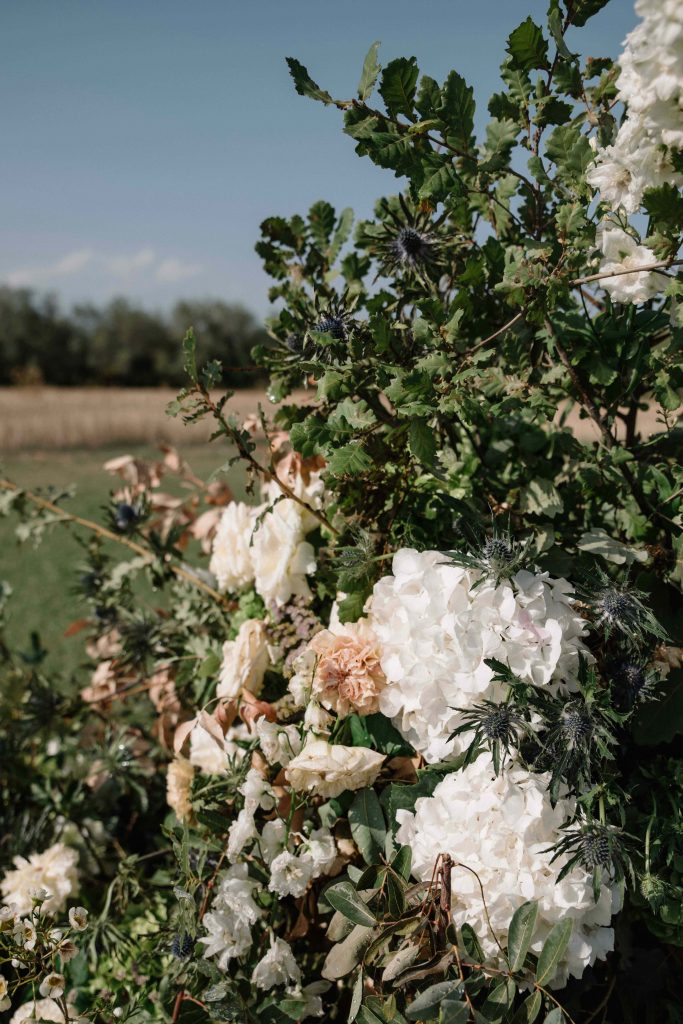 In questa immagine gli allestimenti firmati dalla Wedding Planner Cinzia Grillo