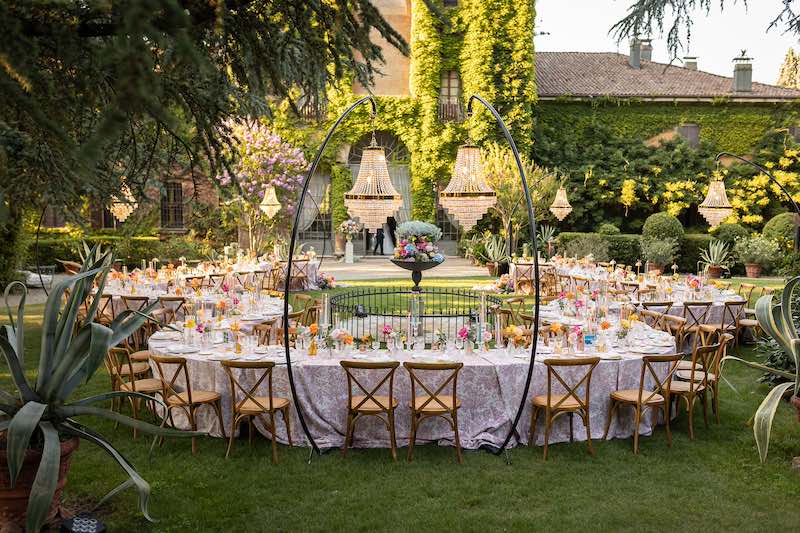 In questa foto di Nicola Tanzella uno degli allestimenti matrimonio 2024