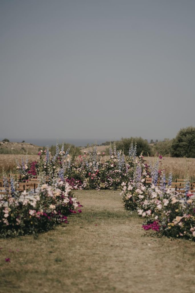 In questa foto uno degli allestimenti matrimonio 2024 per rito civile firmato da Tania Costantino