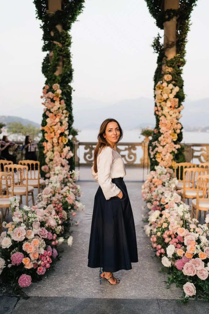 In questa foto la Wedding Planner Imène Hanafi, founder di The Wedding Planners Monaco