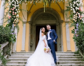 Matrimonio di Lisa Migliorini, la Fashion Jogger ha sposato Fabio Cerutti sul Lago d’Orta