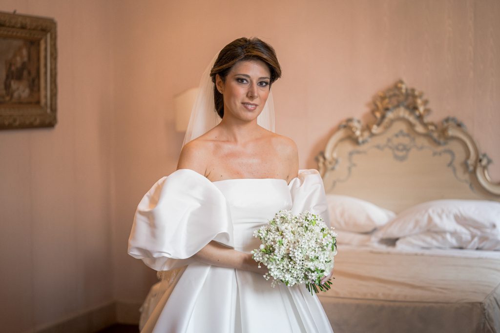 Un'immagine della sposa prima delle sue nozze. 