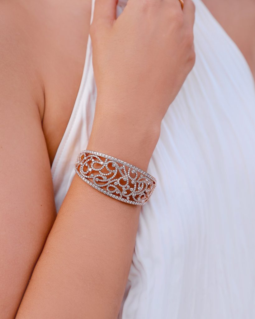 bracciale sposa di diamanti