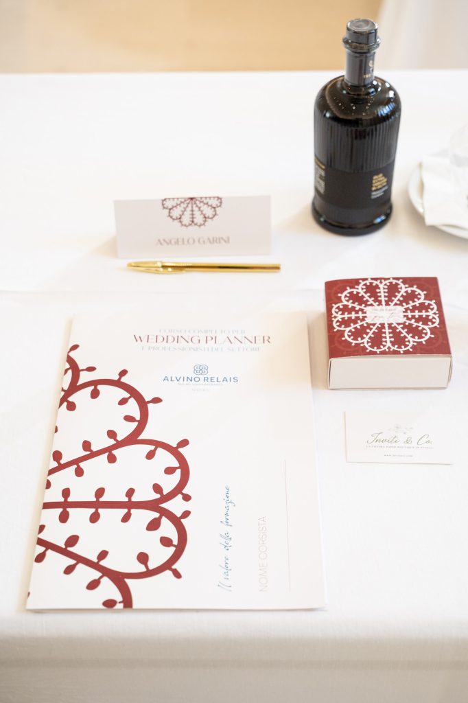 In questa foto il welcome kit dell'evento del wedding planner angelo garini a matera