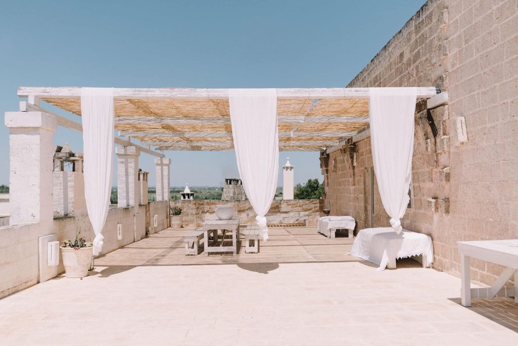 In questa foto la location di matrimoni in puglia masseria p'otenti