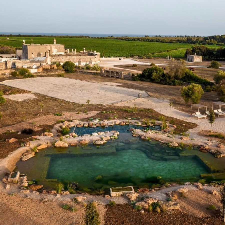 In questa foto la location di matrimoni in puglia masseria cuturi