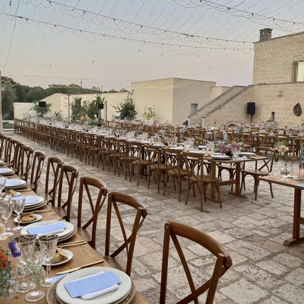 In questa foto la location di matrimoni in puglia masseria cuturi