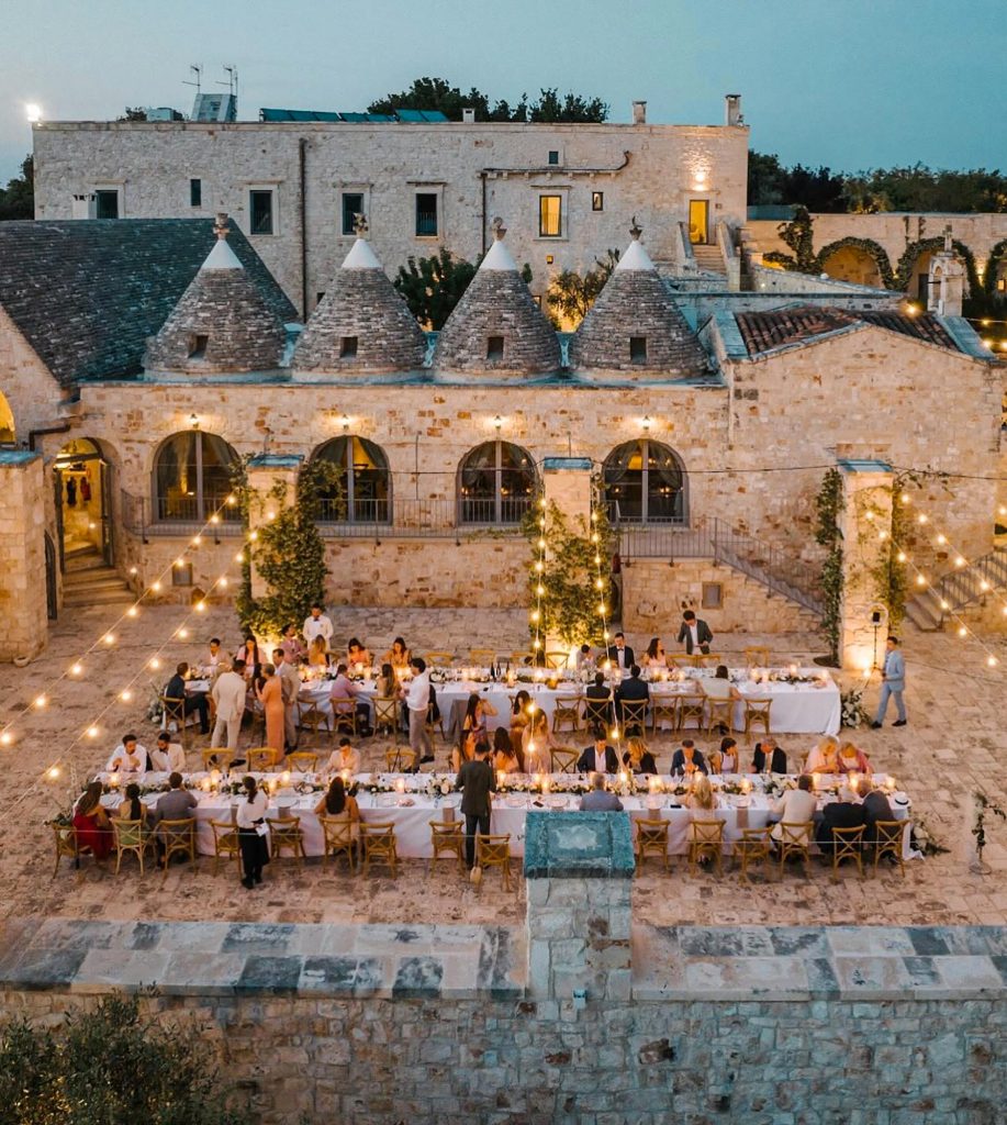 In questa foto la location di matrimoni in puglia masseria grieco