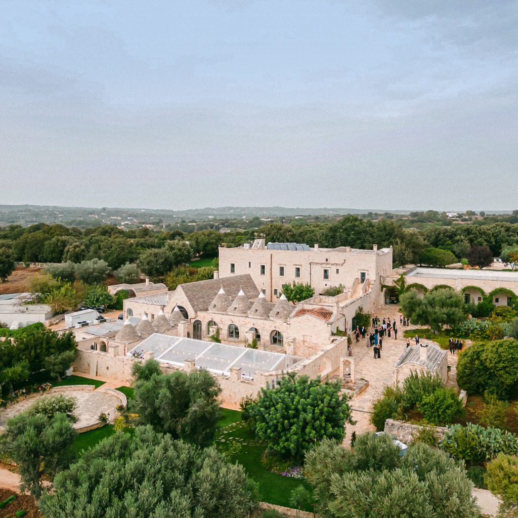 In questa foto la location di matrimoni in puglia masseria vgrieco