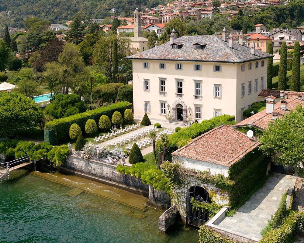 In questa foto uno scorcio di villa balbiano location di matrimoni in riva al lago di como